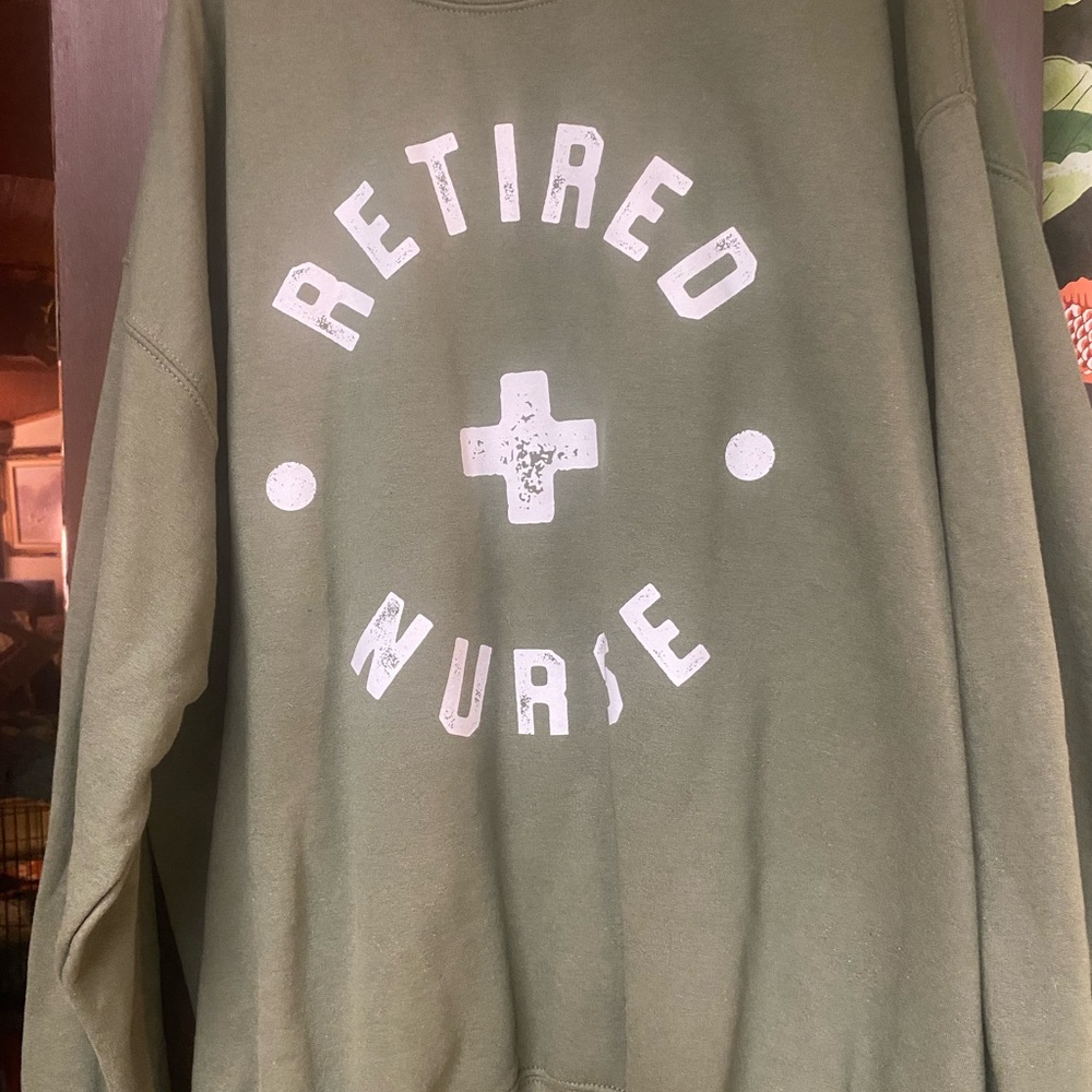 Gildan Olive Green Heavy Blend Crewneck Sweatshirt